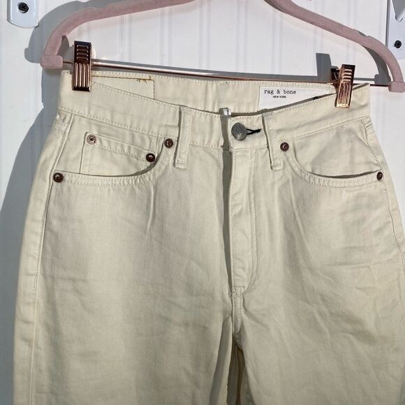 NWOT Rag & Bone cream jeans Sz 26 - Picture 3 of 7